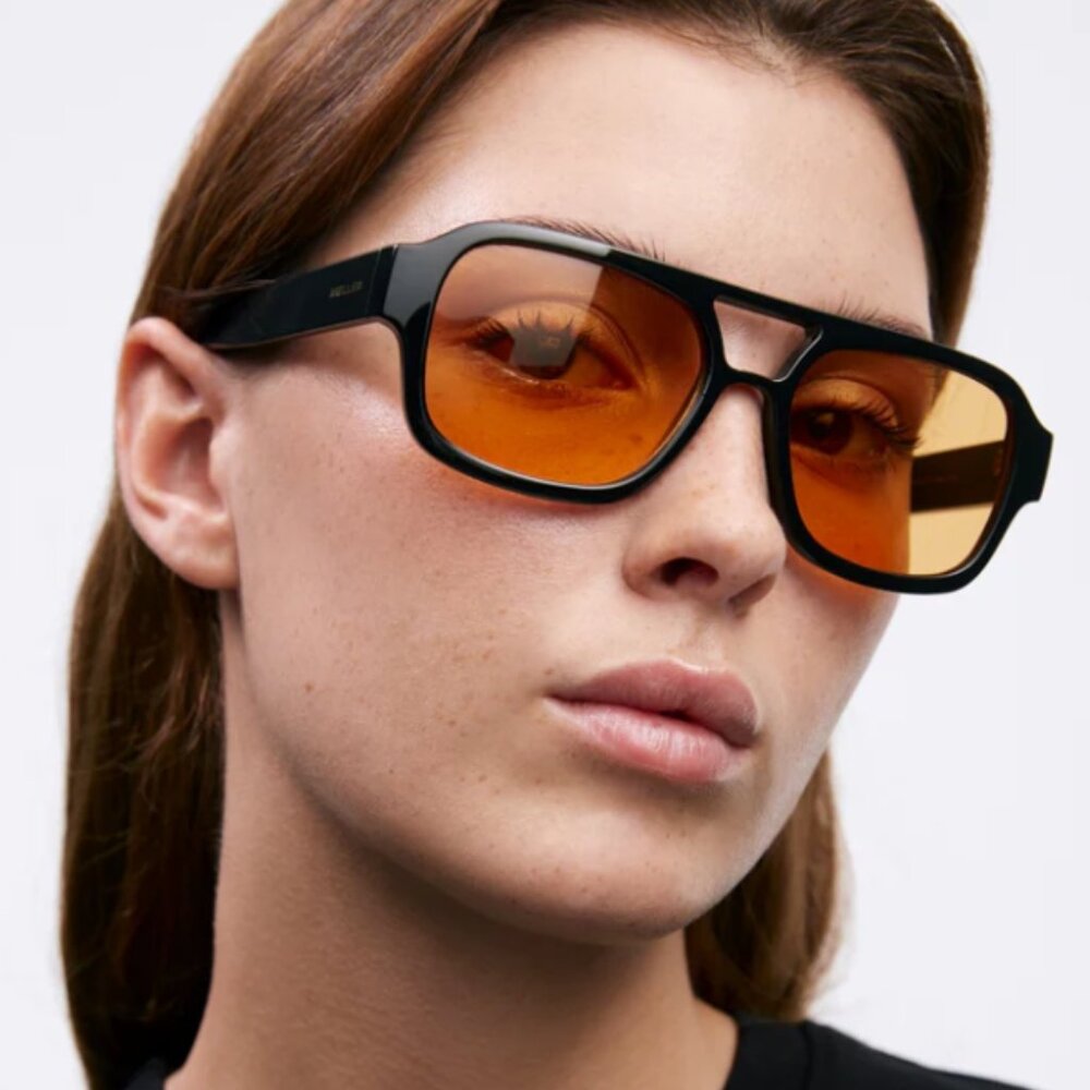 Meller Shipo Black and Orange Sun Glasses
